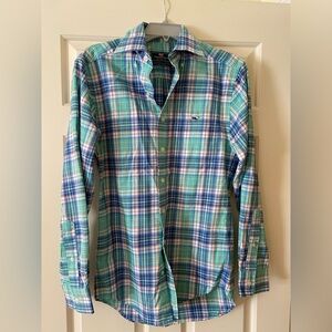 Plaid flannel men’s button down shirt